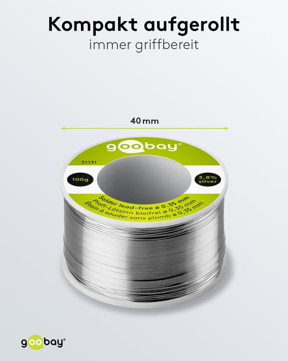Image du produit Goobay Soudure professionnelle sans plomb (Souder)