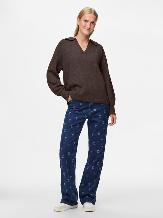 Actual product image Pieces Pcmalou Ls Polo Knit Noos Bc (L)