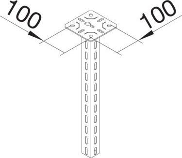 Produktbild Hager TEH KTSAB0600 AbhÃ¤nger zu Kanaltragsystem 600mm (Kabeldurchlass, 60 cm)