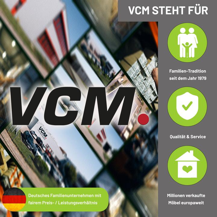 Produktbild VCM Sonnenliege Liegestuhl Gartenliege Dach (185 cm)