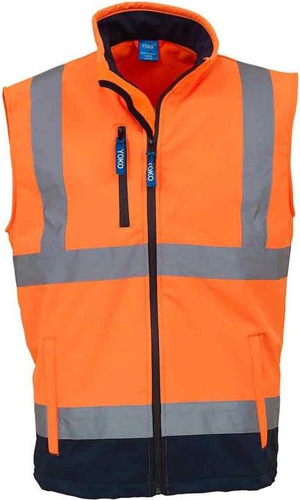 Orange fluo/bleu marine