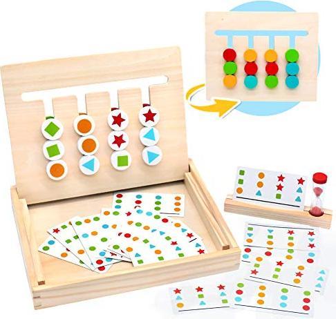 Actual product image Activity Board Wooden Puzzle Sorting Box Educational Toy Board Games