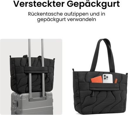 Image du produit tomtoc Terra-T38 Puffy Laptop Tote Bag, 13.5L, black (16")