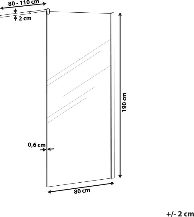 Actual product image Beliani Ahaus (80 cm, 80 cm, 190 cm)