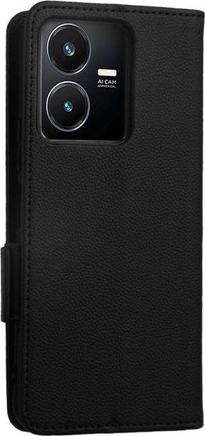Actual product image MU Classic Litchi Leather Bookcover Series (Vivo Y35)