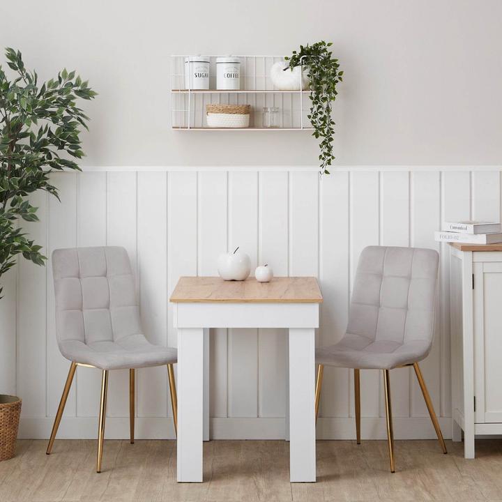 Produktbild Homestyle4u Esstisch mit 2 Stühlen Set (Holz)