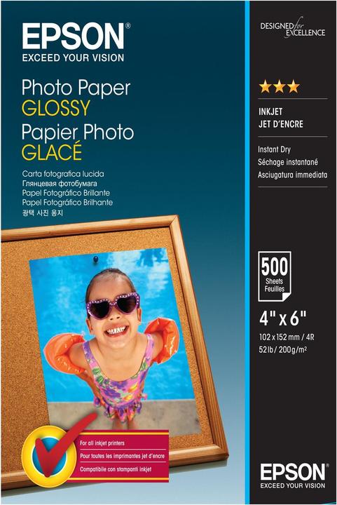 Produktbild Epson Photo Paper Glossy (200 g/m², 10 x 15 cm, 500 Stk.)
