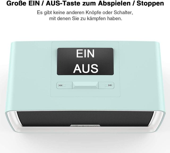 Image du produit IGuerburn Lecteur MP3 16 Go pour patients atteints de démence Bleu