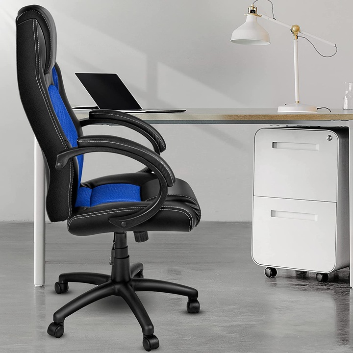 Image du produit Tresko Fauteuil de direction Racing, noir/bleu