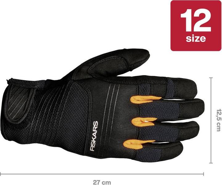 Actual product image Fiskars 1071151 Axe and tool glove, size 12 1 pair (12)