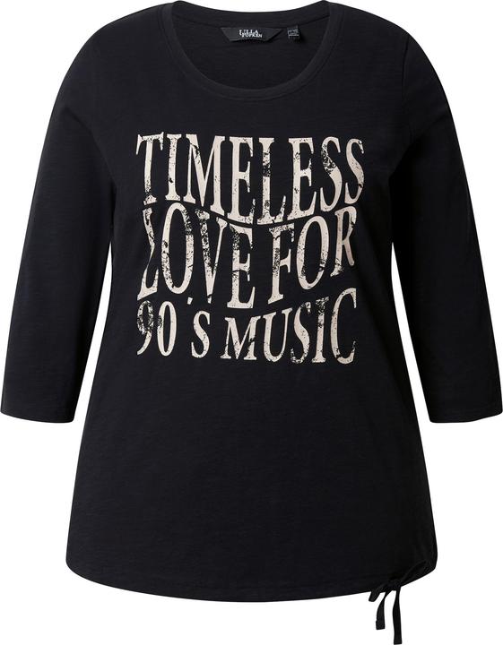 Actual product image Ulla Popken Timeless Love 3/4 Sleeve Graphic Tee (62)