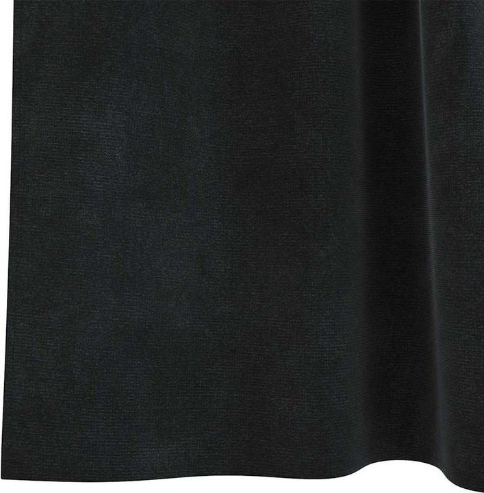 Actual product image vidaXL Blackout curtains with loops 2 pieces black velvet (140 x 260 cm)
