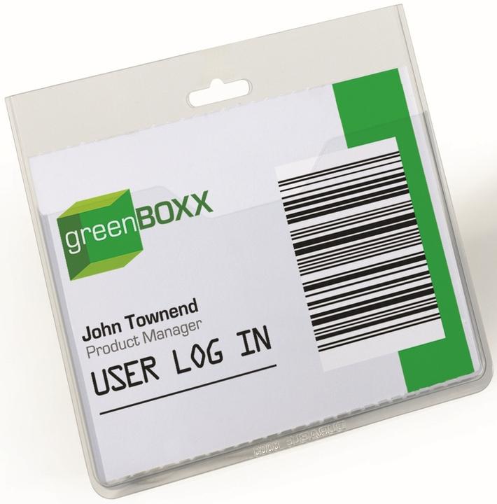 Actual product image Durable Name badges with open pocket