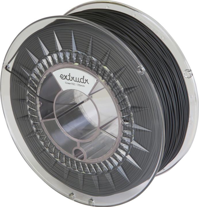 Actual product image Extrudr Filament Green-TEC Black 1.75mm 1.1Kg (bioTEC, 1.75 mm, 1000 g, Black)