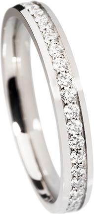 Produktbild Natsumi Schmuck Diamantring Alliance Weissgold 18K/750 F/G VS Neon Kanal (57, 750/18 K Gold)