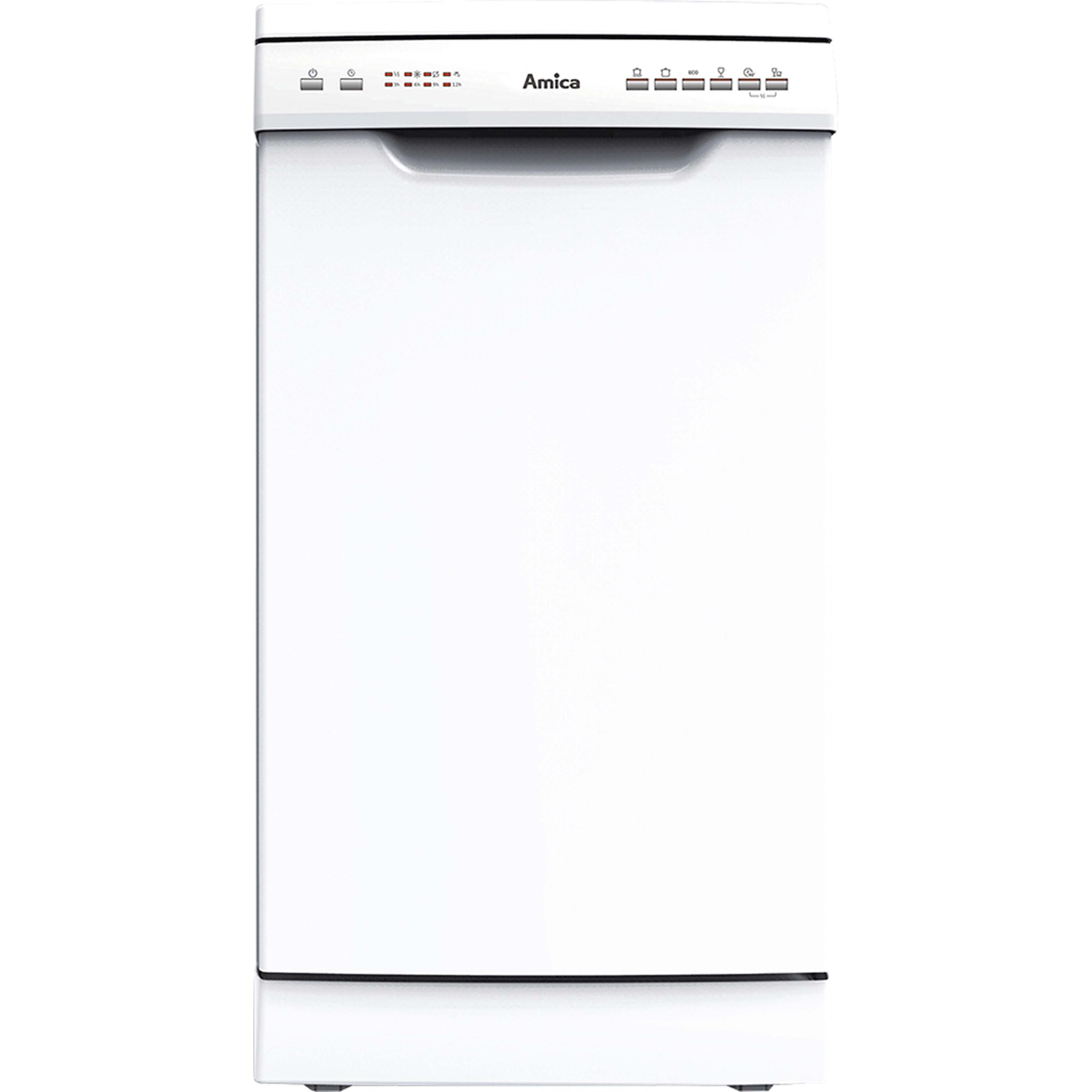 Amica GSP14544W, Geschirrspüler Freistehend, Weiss