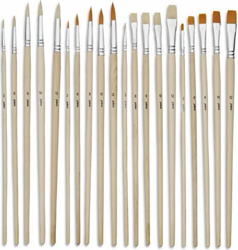 Produktbild Pebeo 20 flache + runde ML-Bürsten Poly+SBB