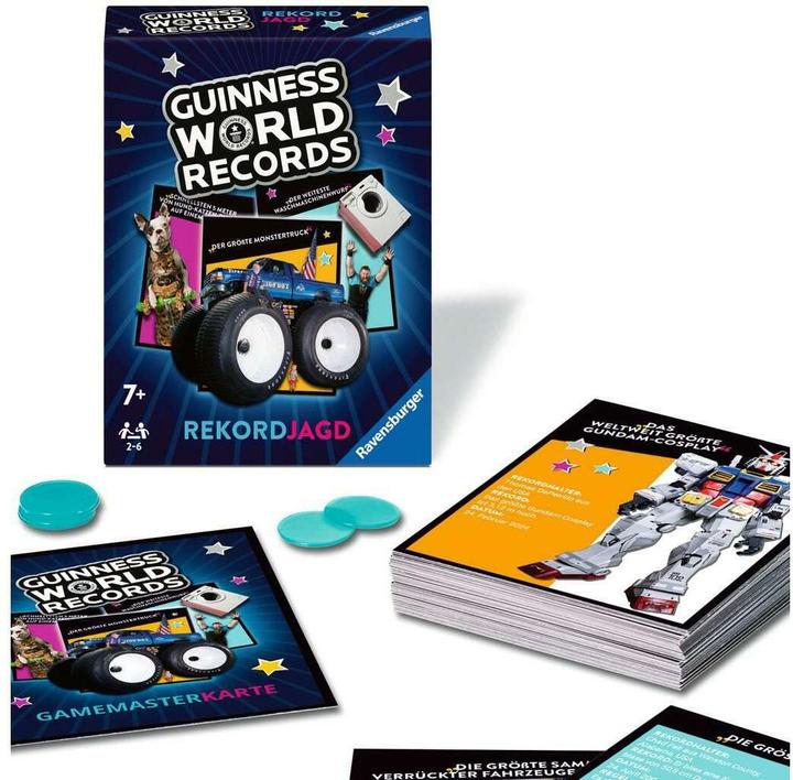 Immagine prodotto Ravensburger 22889 - Guinness World Records: caccia al record - il gioco a quiz e a memoria pieno di (Tedesco)