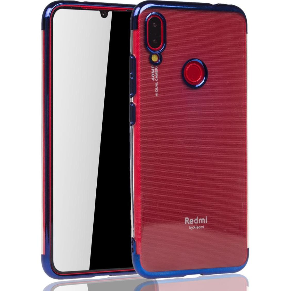 Thumbnail - König Design Xiaomi Redmi Note 7 Hülle Case Handy Cover Schutz Tasche Schutzhülle Bumper Blau (Xiaomi Redmi Note 7 Pro, ...