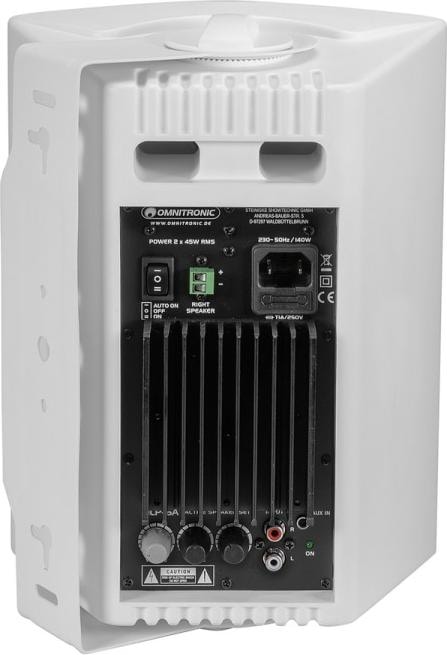 Produktbild Omnitronic ALP-6A Aktives Lautsprecherset weiss (Subwoofer aktiv, 1x 45 W)