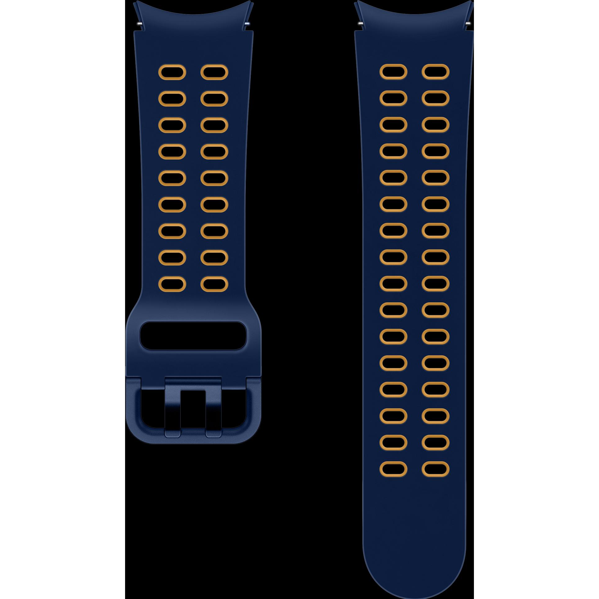 Samsung Extreme Sport Band 20mm S/M (Nav (20 mm, Fluoroelastomer, Galaxy Watch, Galaxy Watch 4), Uhrenarmband, Blau