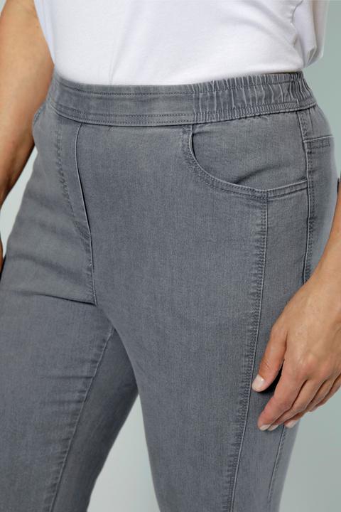 Actual product image Meyermode Jeans, Slim Fit, Ziernaht, 4-Pocket, Elastikbund (Frequency band 38 (2600 MHz))