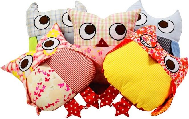 Produktbild Käthe Kruse Eulenkissen Set klein (5x2 Stk. 1 gratis)