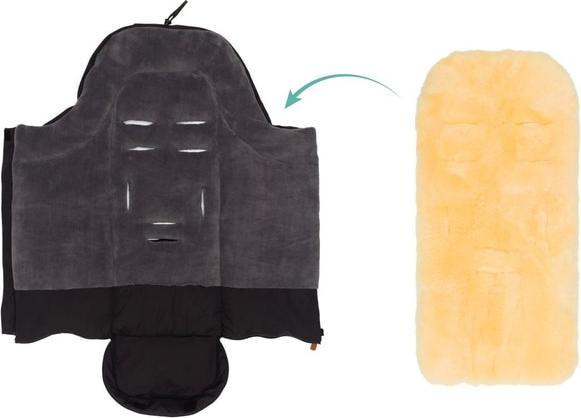 Produktbild Fillikid Winterfusssack Nanga - schwarz - mit Lammfell