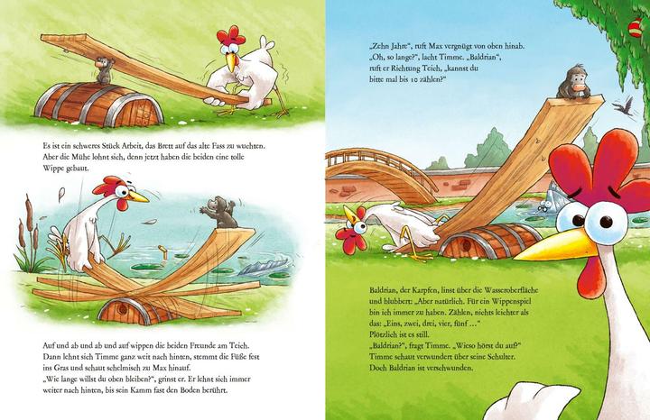 Image du produit Das Katzenhuhn: Was macht der Fisch auf dem Dach? (Allemand, Bernhard Hoëcker, Dominik Rupp, Eva von Mühlenfels, 2024)