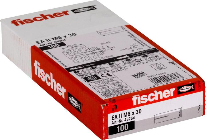 Produktbild Fischer Einschlaganker EA II M6x30 (100 Stk.)