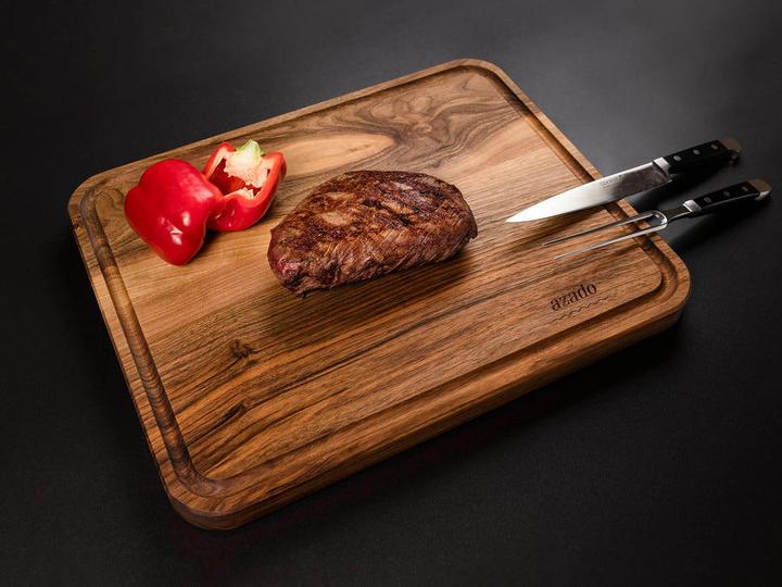 Actual product image Azado Solid chopping board with juice groove