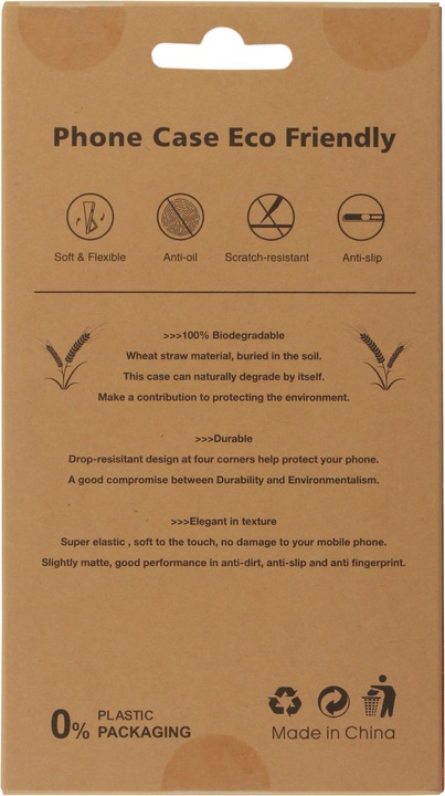 Actual product image Bioka Coque biodégradable et compostable Eco-Friendly Turquoise (Apple iPhone 14)