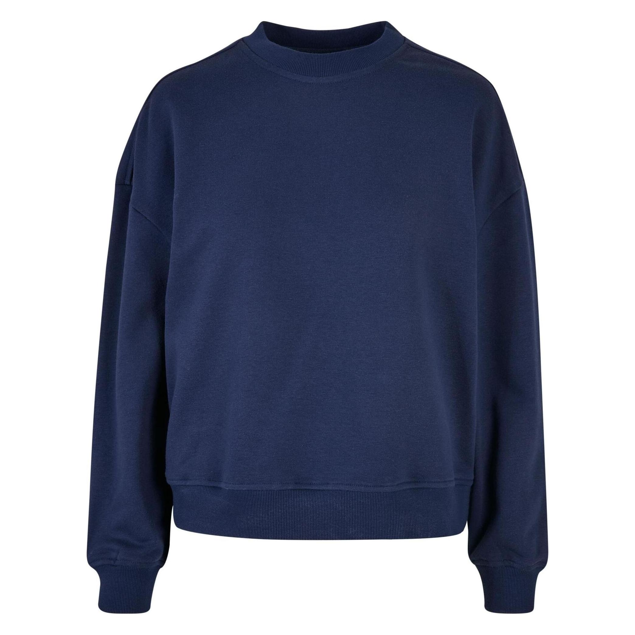 Build Your Brand, Damen, Pullover, Ladies Oversized Crewneck Sweatshirt, Blau, (Xs)