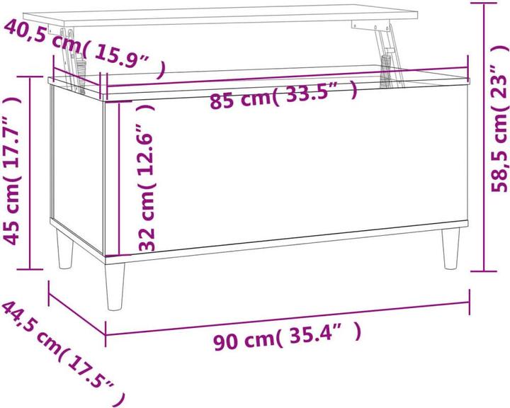 Produktbild vidaXL Couchtisch