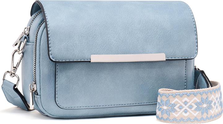 Only-Bags.Store Handy Umhängetasche, Vegan Leder Crossbody Bag Umhängetasche mit verstellbarem abnehmbarem breitem