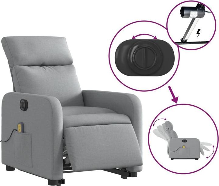 Image du produit vidaXL Massagesessel mit Aufstehhilfe