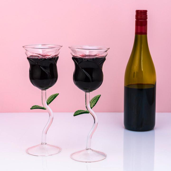 Produktbild Mikamax Rose Wine Glass Set (20 cl, 2 Gläser, Weingläser Set)
