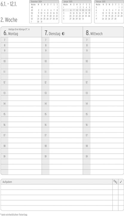 Actual product image Chronoplan Book calendar (13.5 x 21 cm, German)