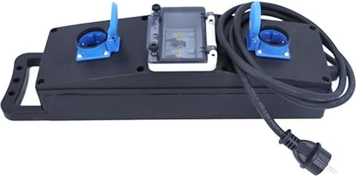 Image du produit As - Schwabe Prises de courant en caoutchouc plein (2 x, CEE 7/3, 2 m)