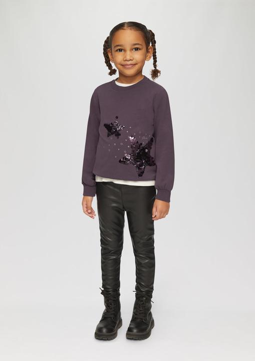 Produktbild s.Oliver Sweatshirt Wärmende Sweatshirt mit Pailletten (98)