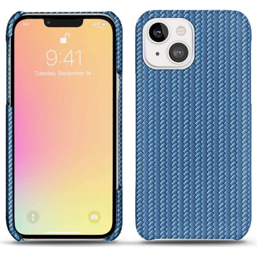 Noreve Lederschutzhülle (Apple iPhone 13 mini), Smartphone Hülle, Blau