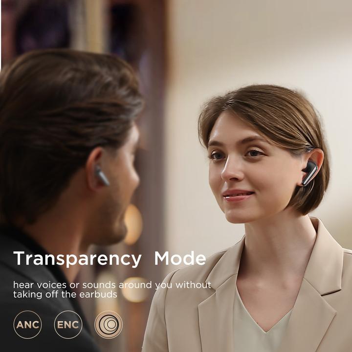 Actual product image Joyroom JR-FN1 Funpods Series Wireless Headphones (black) (ANC, 7 h, Wireless)