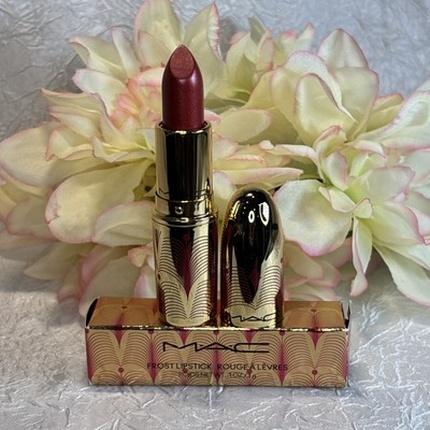 Actual product image MAC Cosmetics Frost Lipstick Regal Red (Regal Red)