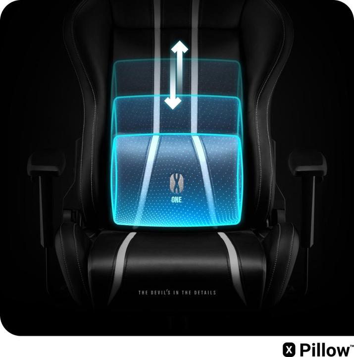 Immagine prodotto Diablo Sedia da gioco X-One 2.0 Gaming Chair Normal, Nero-bianco