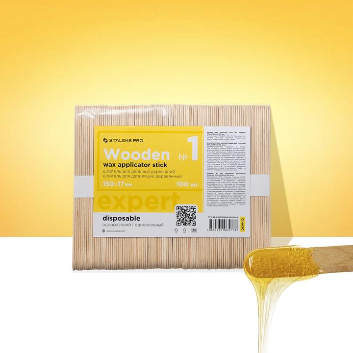 Produktbild Staleks Pro Wooden Spatula For Hair Removal 150X17Mm 100Pcs. (100 x)