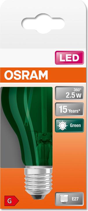 Actual product image Osram LED Monochrome (E27, 2.50 W, 45 lm, 1 x, G)