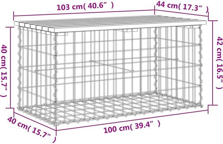 Produktbild vidaXL Gartenbank