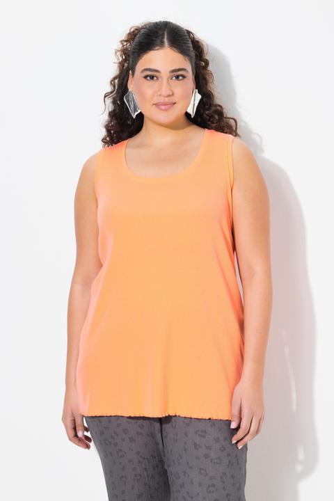 Image du produit Ulla Popken Débardeur en jersey côtelé. Décolleté rond. Coupe Slim (46, 48)