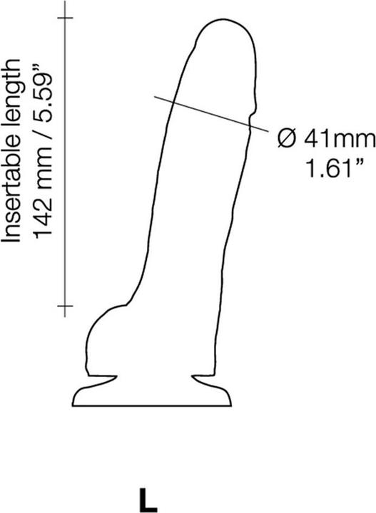 Produktbild Strap-on-me Sliding Skin Realistic Dildo Flesh L