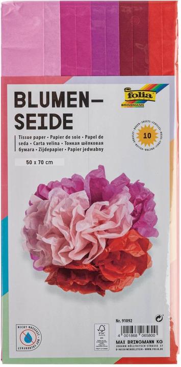Produktbild Folia Seidenpapier Ton in Ton Mix rot (20 g/m², 10x)